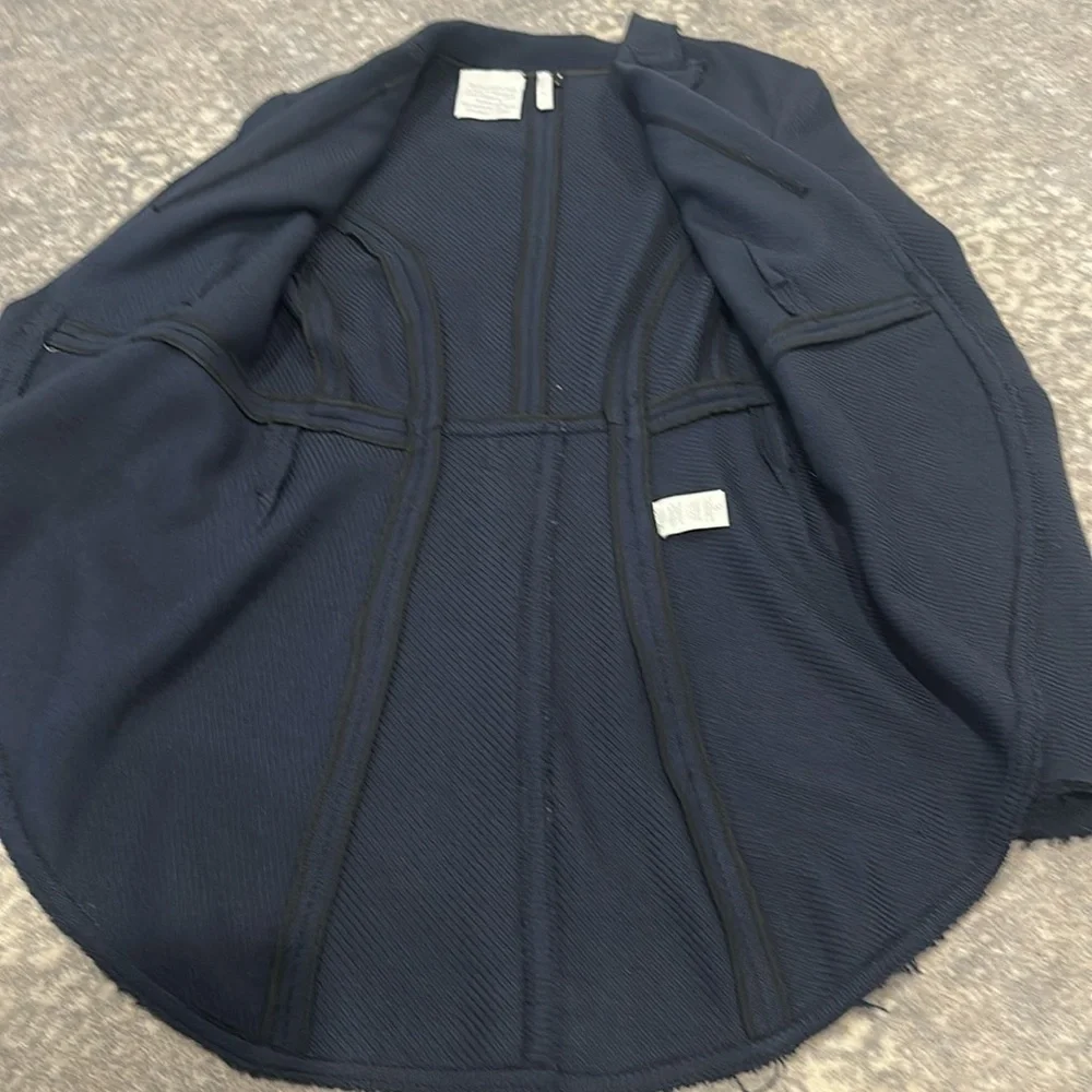 IISLI WOOL NAVY WOMANS RIDING STYLE JACKET SIZE 4 - Picture 9 of 10